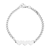 3 Hearts Chain Bracelet