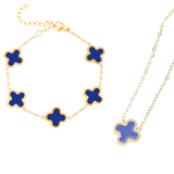 "Feeling Lucky" Clover Bracelet & Necklace Set