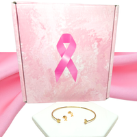 Breast Cancer Ribbon Earrings