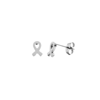 Breast Cancer Ribbon Earrings
