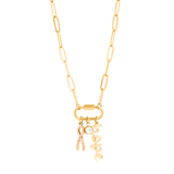 Breast Cancer Paperclip Necklace