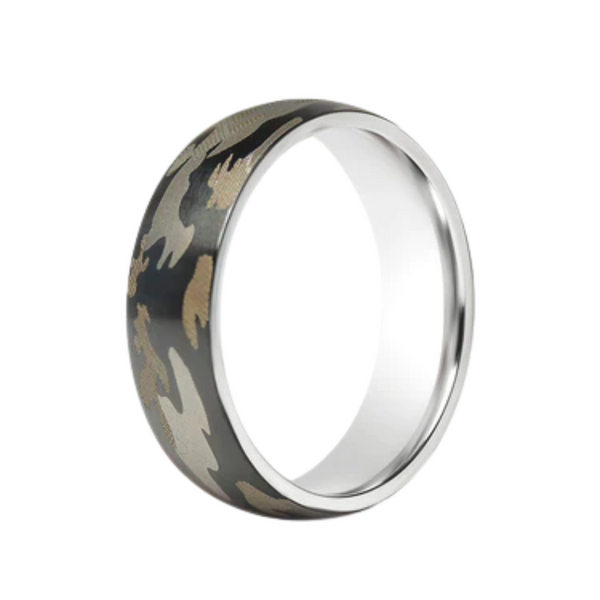 Camo Stainless Steel Ring