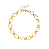 Hammered Chain Bracelet