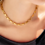 Chunky Box Paperclip Necklace