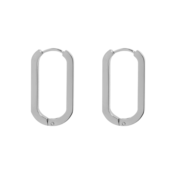 Oval Huggie Earrings