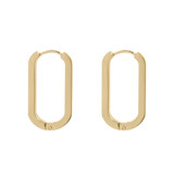 Oval Huggie Earrings