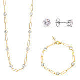 Holiday Glam Paperclip Jewelry Set