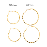 Twisted Hoop Earrings
