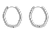 Geometric Huggie Earrings