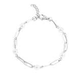 Pearl Paperclip Bracelet