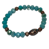 Turquoise & Bronze Bracelet