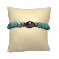 Turquoise & Bronze Bracelet