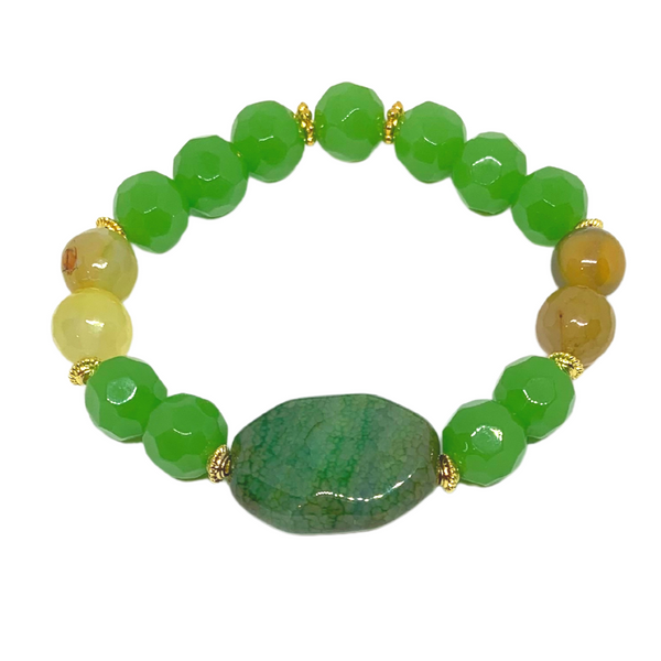 Green Envy Agate Bracelet